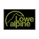 Parche Bordado LOWE ALPINE (Bordado VERDE OLIVA / Fondo NEGRO)