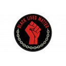 Parche Bordado BLACK LIVES MATTER (Bordado ROJO / Fondo NEGRO)