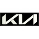 Parche Bordado KIA (Bordado BLANCO / Fonfo NEGRO)