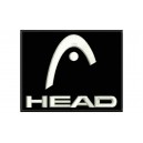 Parche Bordado HEAD (Bordado BLANCO / Fondo NEGRO)