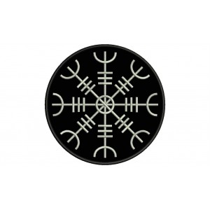 Parche Bordado AEGISHJALMUR (SIMBOLOGIA NORDICA)