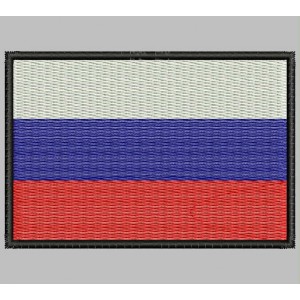 Parche Bordado Bandera RUSIA (FEDERACION)