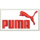 Parche Bordado PUMA (Bordado ROJO / Fondo BLANCO)
