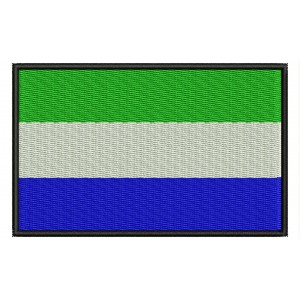 Parche Bordado Bandera SIERRA LEONA