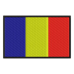 Parche Bordado Bandera CHAD