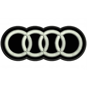 Parche Bordado AUDI (Logo)