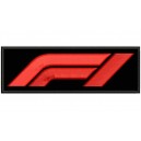Parche Bordado FORMULA 1 (Bordado ROJO / Fondo NEGRO)