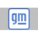 Parche Bordado GENERAL MOTORS (Fondo BLANCO)
