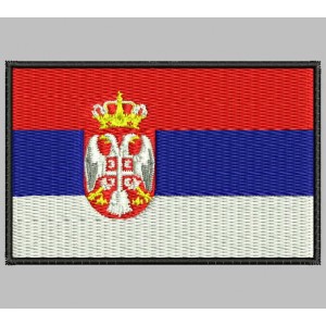 Parche Bordado Bandera SERBIA
