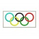 Parche Bordado Bandera OLIMPICA