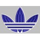 Parche Bordado ADIDAS (Bordado AZUL MARINO / Fondo BLANCO)