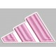 Parche Bordado ADIDAS (Bordado ROSA / Fondo BLANCO)