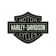 Parche Bordado HARLEY DAVIDSON (Color Gris Metal)