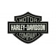 Parche Bordado HARLEY DAVIDSON (Color Gris Metal)