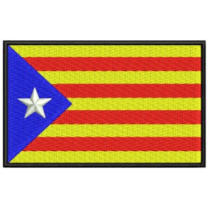 Parche Bordado Bandera CATALUNYA (Estelada)