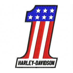 Parche Bordado HARLEY DAVIDSON (USA Number 1)