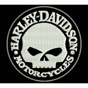 Parche Bordado HARLEY DAVIDSON (Calavera)
