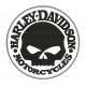 Parche Bordado HARLEY DAVIDSON Calavera (Color NEGRO)