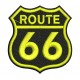 Parche Bordado ROUTE 66 (Color AMARILLO)