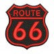 Parche Bordado ROUTE 66 (Color ROJO)