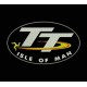 Parche Bordado ISLE OF MAN TT (Fondo NEGRO)