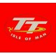 Parche Bordado ISLE OF MAN TT (Fondo ROJO)