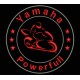 Parche Bordado YAMAHA POWERFULL (Color ROJO)