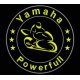 Parche Bordado YAMAHA POWERFULL (Color AMARILLO)