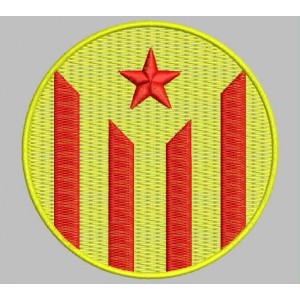 Parche Bordado ESTELADA ROJA (Circular)