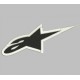 Parche Bordado ALPINESTARS (Color NEGRO)
