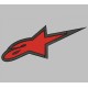 Parche Bordado ALPINESTARS (Color ROJO)