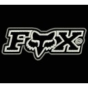 Parche Bordado RACING FOX (Color BLANCO)