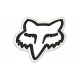 Parche Bordado FOX (Bordado NEGRO / Fondo BLANCO)