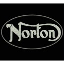 Parche Bordado NORTON (Color BLANCO)