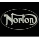 Parche Bordado NORTON (Color BLANCO)