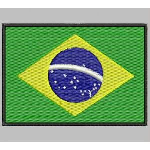 Parche Bordado Bandera BRASIL