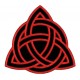 Parche Bordado TRIQUETA (Color ROJO)