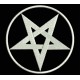 Parche Bordado PENTAGRAMA (Color BLANCO)