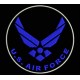 Parche Bordado US AIR FORCE (Color AZUL MARINO)