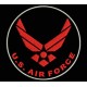 Parche Bordado US AIR FORCE (Color ROJO)