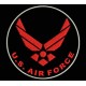Parche Bordado US AIR FORCE (Color ROJO)