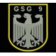 Parche Bordado GSG9 (Color PLATA)