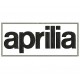 Parche Bordado APRILIA (Bordado NEGRO / Fondo BLANCO)