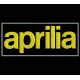 Parche Bordado APRILIA (Bordado ORO / Fondo NEGRO)
