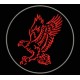 Parche Bordado AGUILA TRIBAL (Color ROJO)