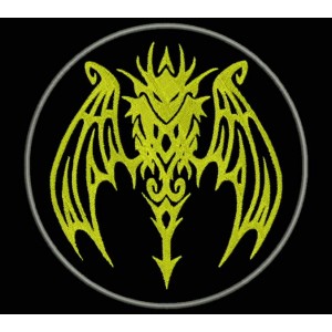 Parche Bordado DIABLO TRIBAL