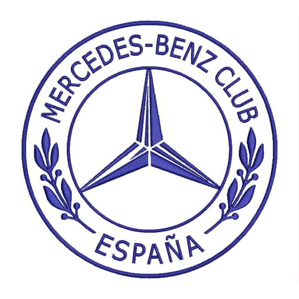 Parche Letras Bordado Mercedes Benz cm 12 X 3 Fusible 