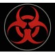Parche Bordado BIOHAZARD (Color ROJO)