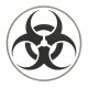 Parche Bordado BIOHAZARD (Color NEGRO)