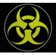 Parche Bordado BIOHAZARD (Color AMARILLO)
